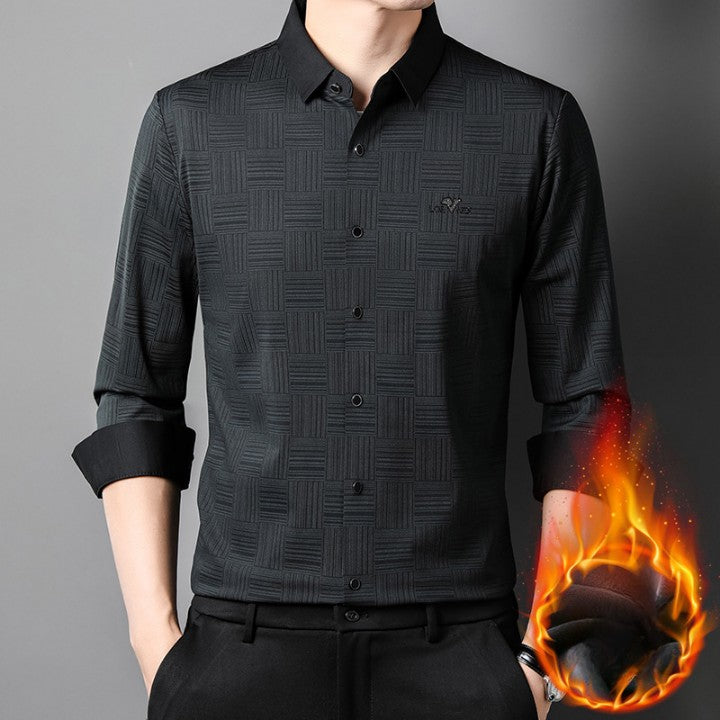 🔥BUY 2 Envío gratuito🔥Camisa casual de manga larga sin arrugas para hombre