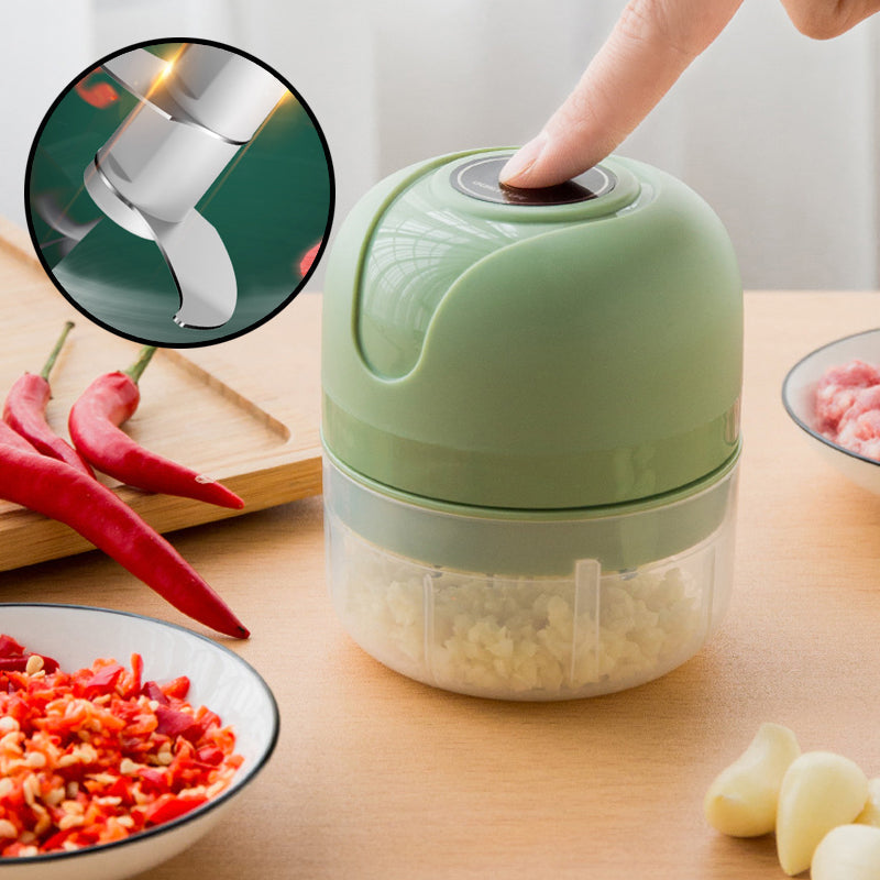 🔥Regalo Para su Cocina🔥Picadora de ajos eléctrica recargable por USB