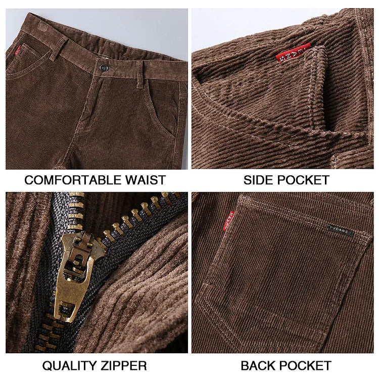 🔥50% de descuento en Black Friday💥Pantalón de pana de ajuste clásico para hombres