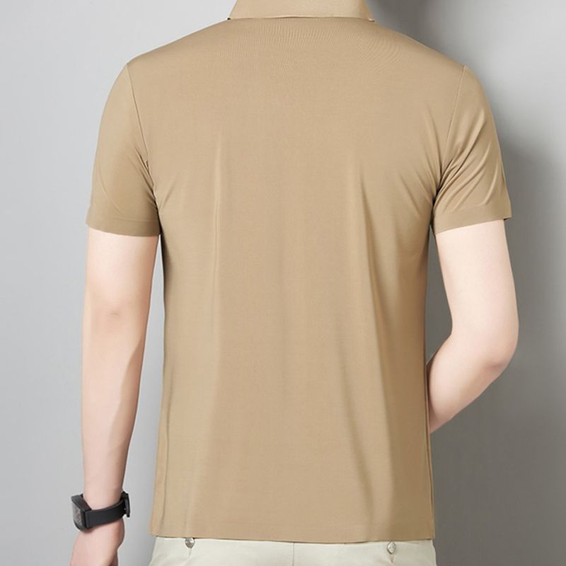 Camiseta de manga corta Ice Silk de cuello en V para hombre