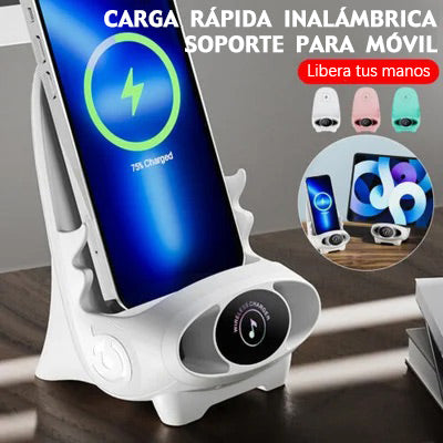 Oferta del último día 49% - Mini soporte multifuncional de teléfono estilo silla para cargador rápido inalámbrico