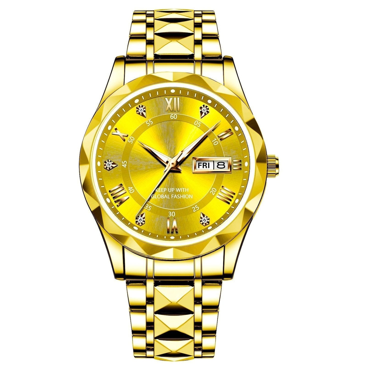 Marca de la marca impermeable de lujo Wall Wall Wall Wristwatch con luminoso