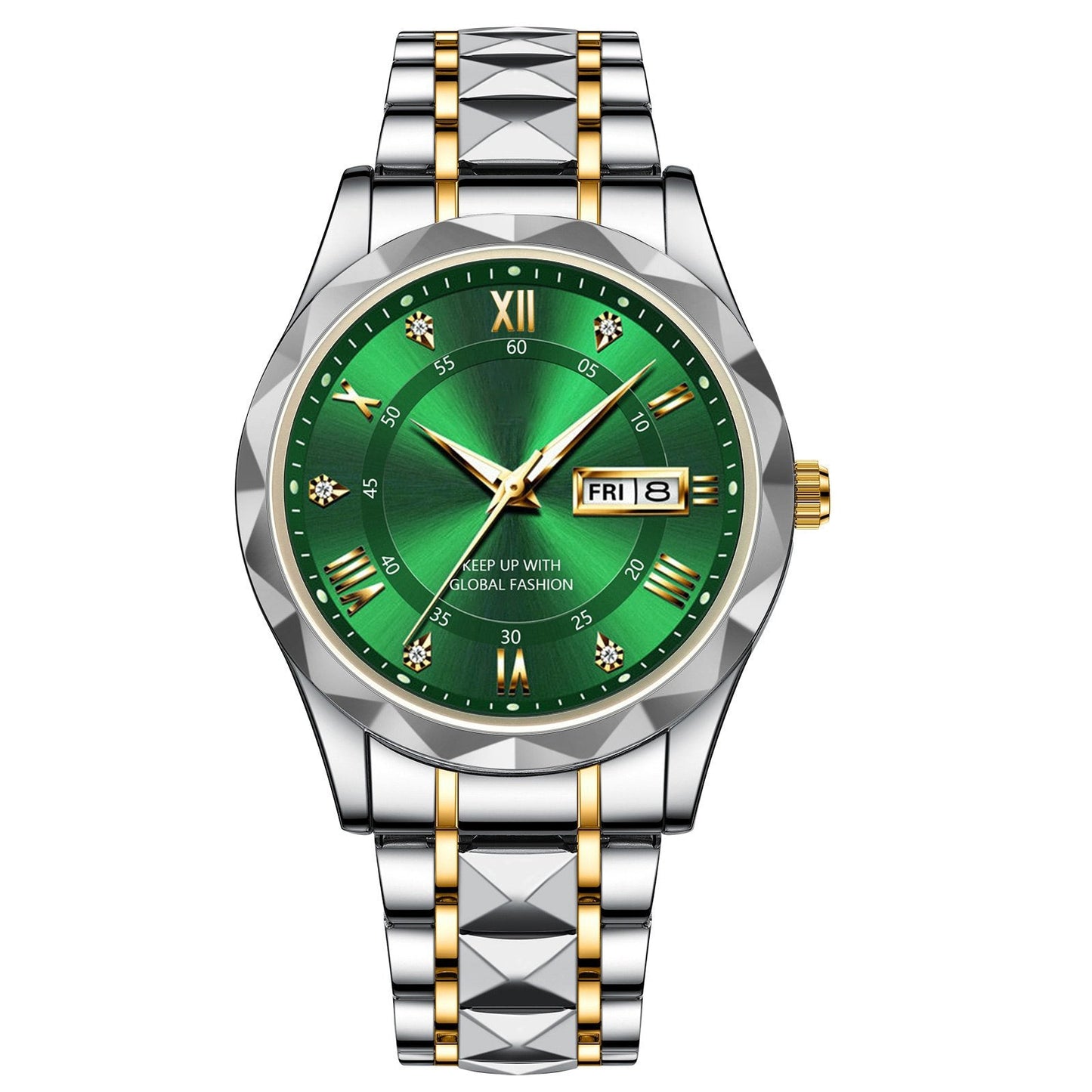 Marca de la marca impermeable de lujo Wall Wall Wall Wristwatch con luminoso