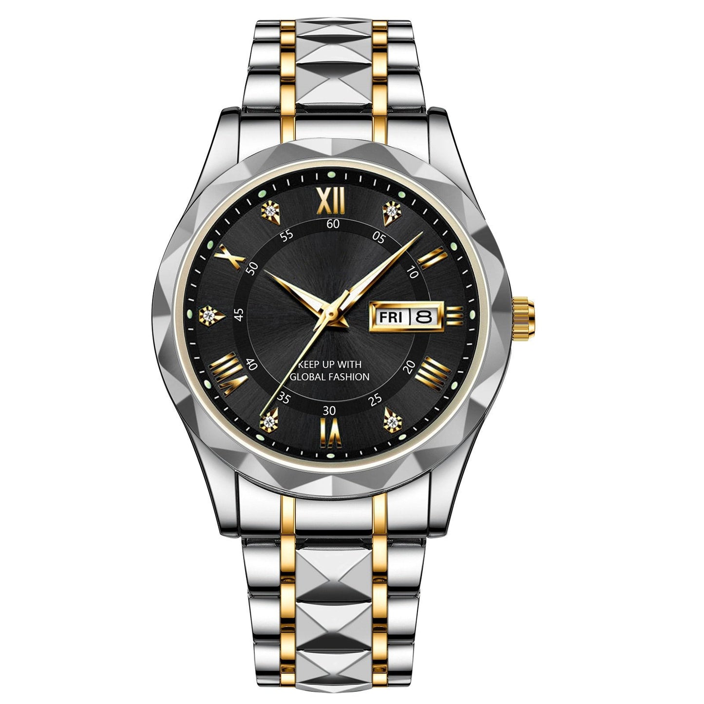 Marca de la marca impermeable de lujo Wall Wall Wall Wristwatch con luminoso