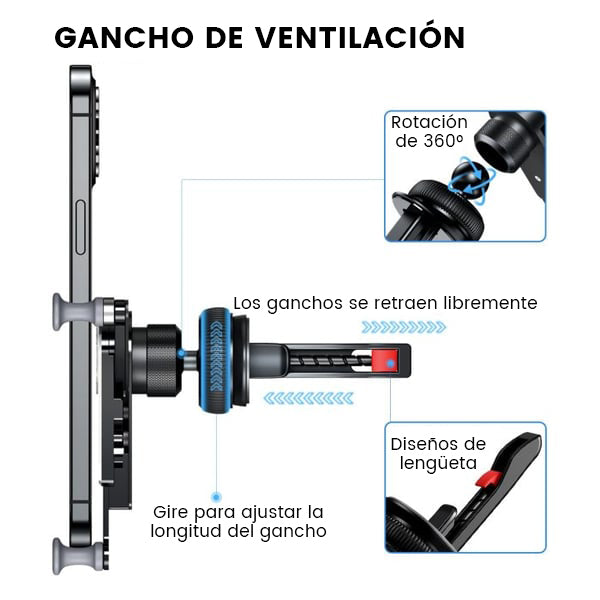 🔥2023 venta caliente🔥Soporte giratorio invisible de teléfono para coche