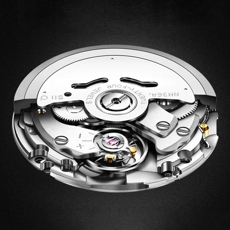 Reloj de cuarzo impermeable para hombres con ventana de doble calendario