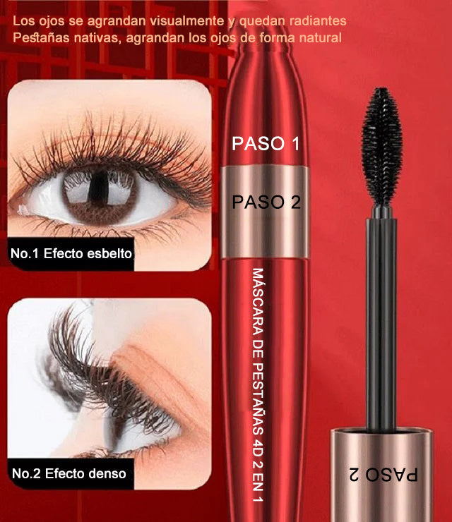 4D MÁSCARA DE PESTAÑAS ALARGADORA Y RIZADORA