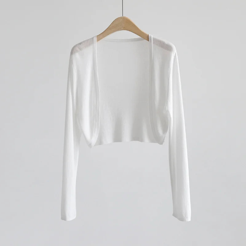 Camisa cárdigan de seda helada con aire acondicionado - Compra 3 Envío Gratuito