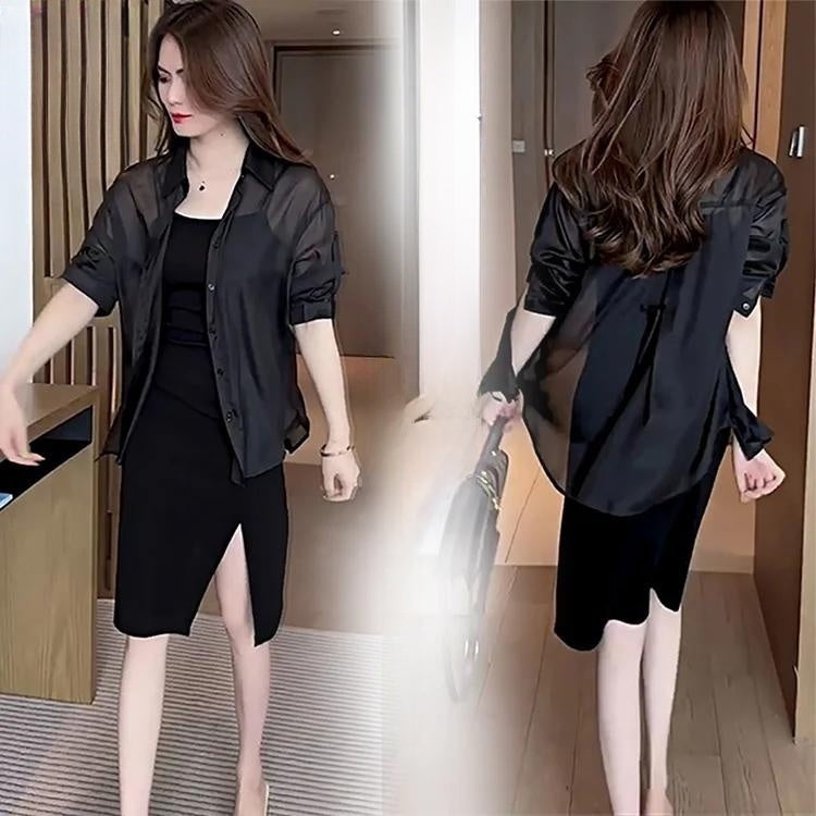 Camisa de gasa Sommer Sonnenschutz