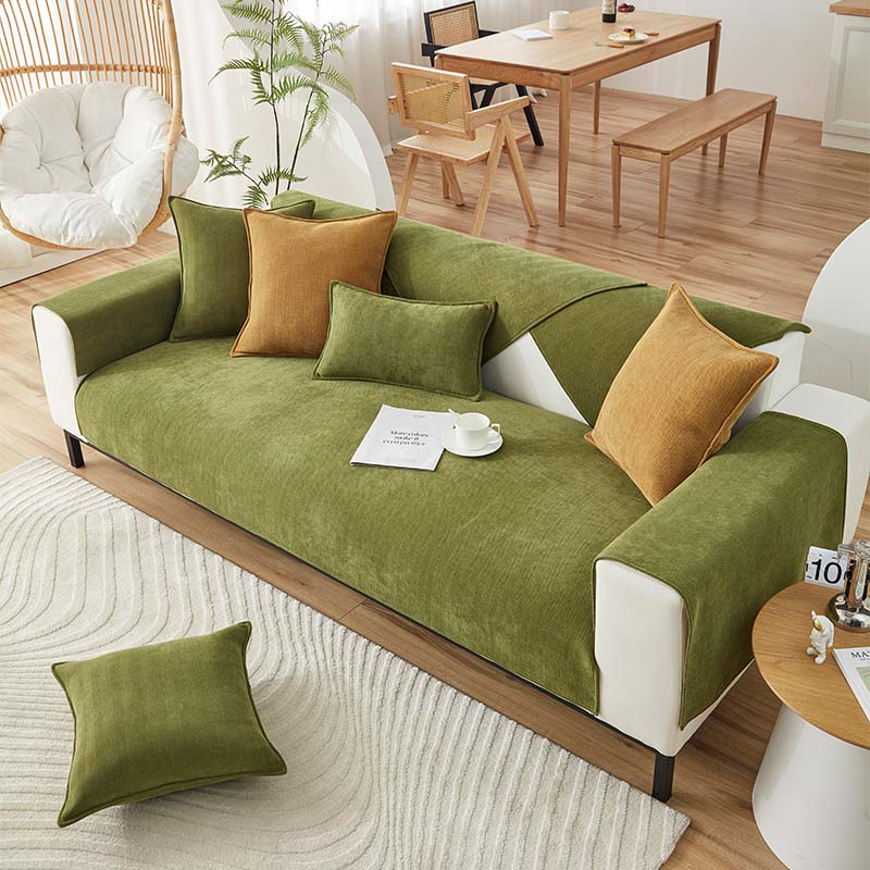 Herringbone Chenille Tela Protector de Muebles Funda de Sofá