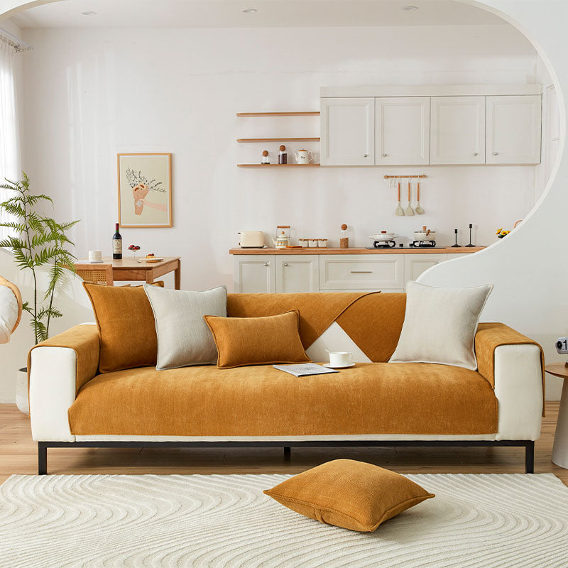 Herringbone Chenille Tela Protector de Muebles Funda de Sofá
