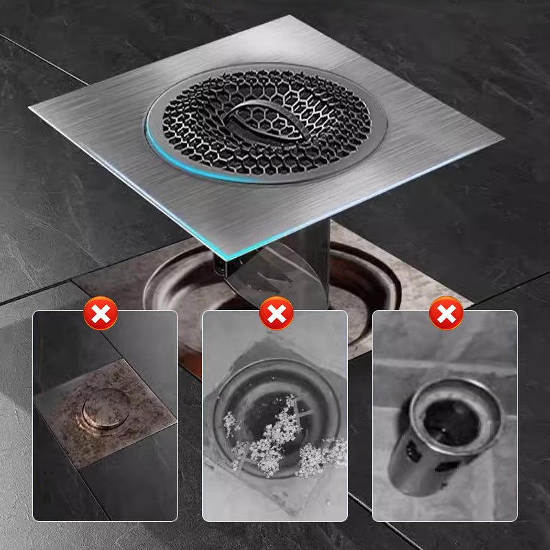 Colador de drenaje de piso antiolor de acero inoxidable 304