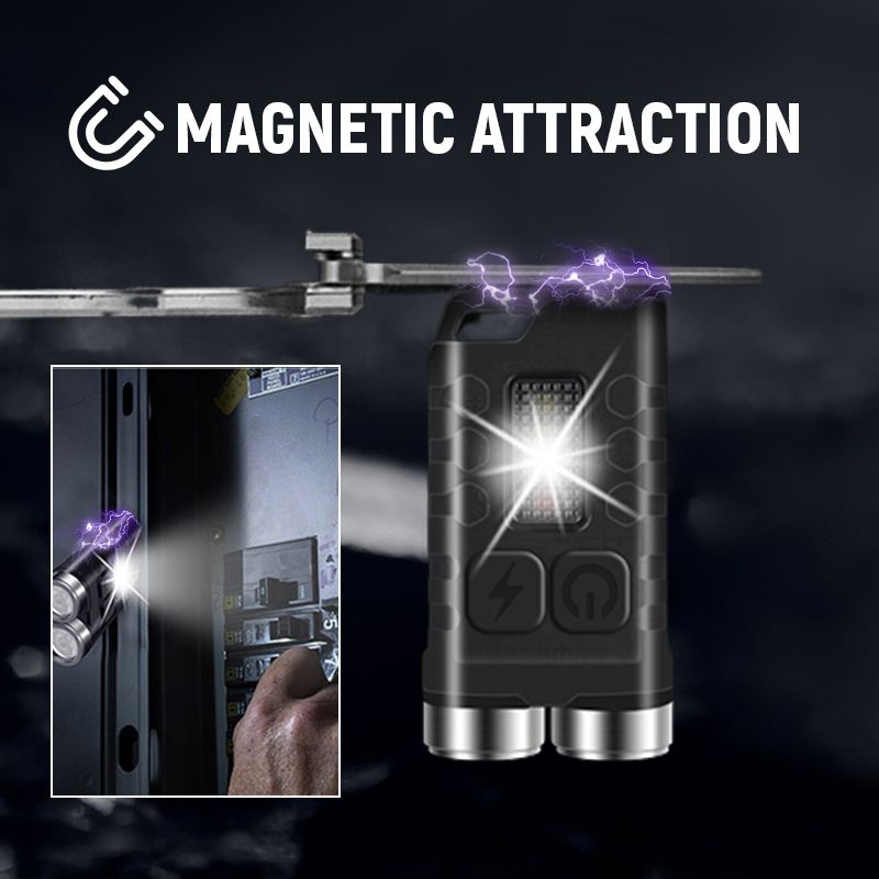 Mini llavero linterna magnética