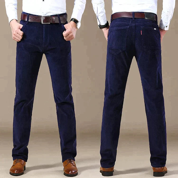 🔥50% de descuento en Black Friday💥Pantalón de pana de ajuste clásico para hombres