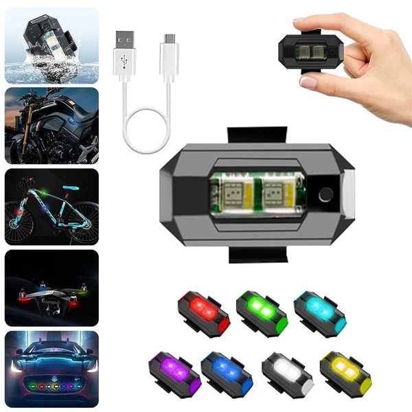 Luces LED estroboscópicas anticolisión en 7 colores - Desarrolladas para los amantes de la conducción