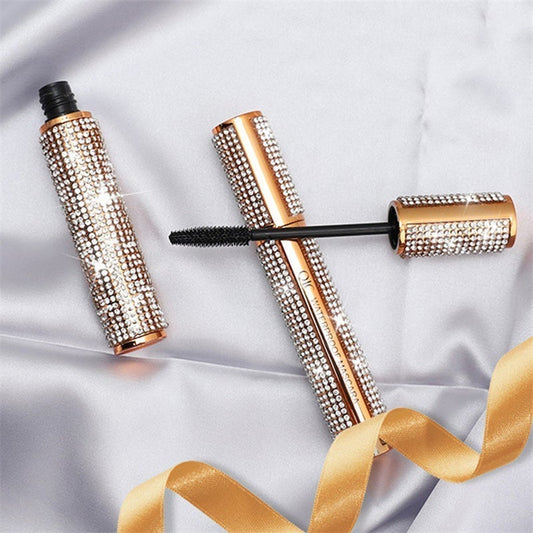 Compre 1 y llévese 1 gratis-4D Flash Diamond Waterproof Silk Fiber Thick Lengthening Mascara