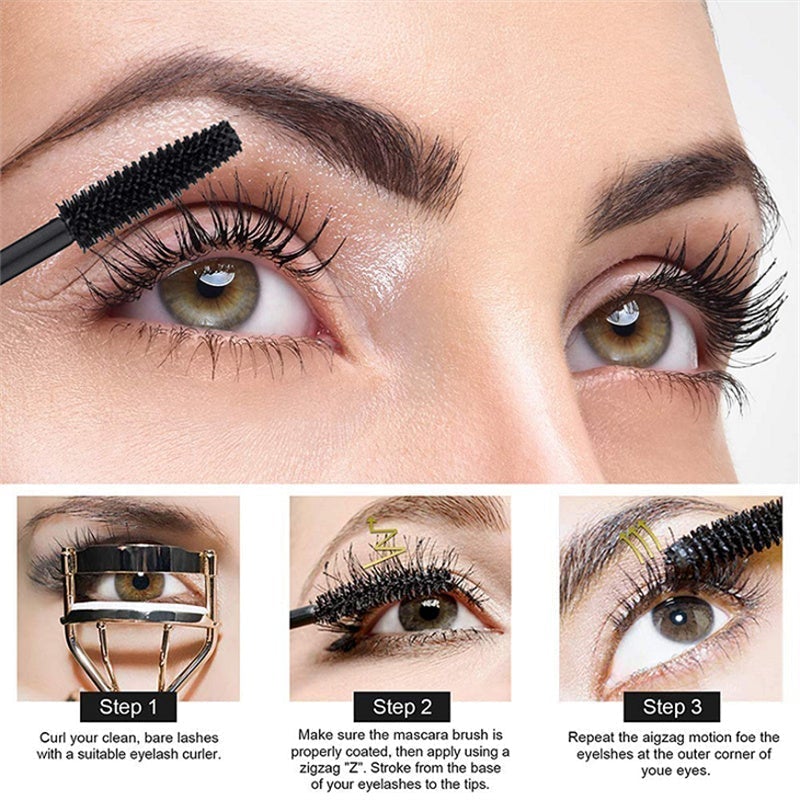 Compre 1 y llévese 1 gratis-4D Flash Diamond Waterproof Silk Fiber Thick Lengthening Mascara