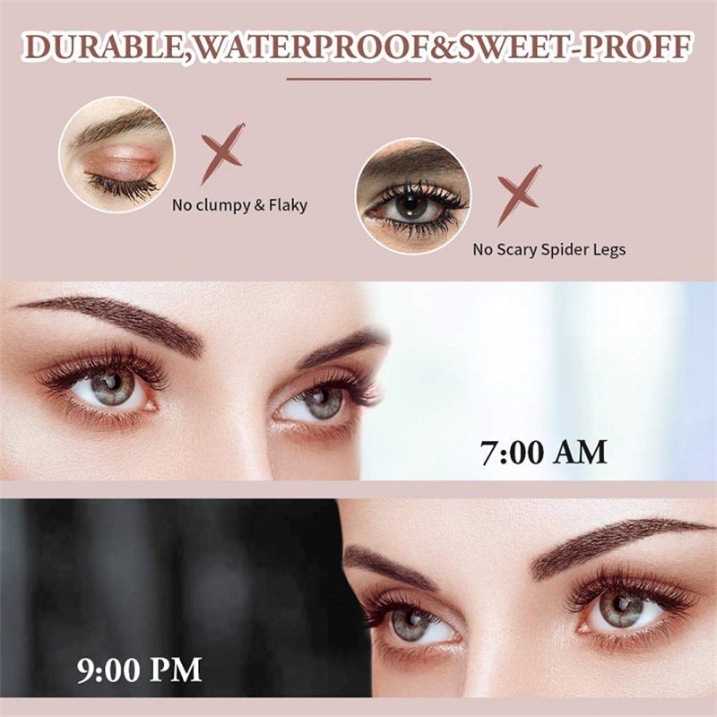Compre 1 y llévese 1 gratis-4D Flash Diamond Waterproof Silk Fiber Thick Lengthening Mascara