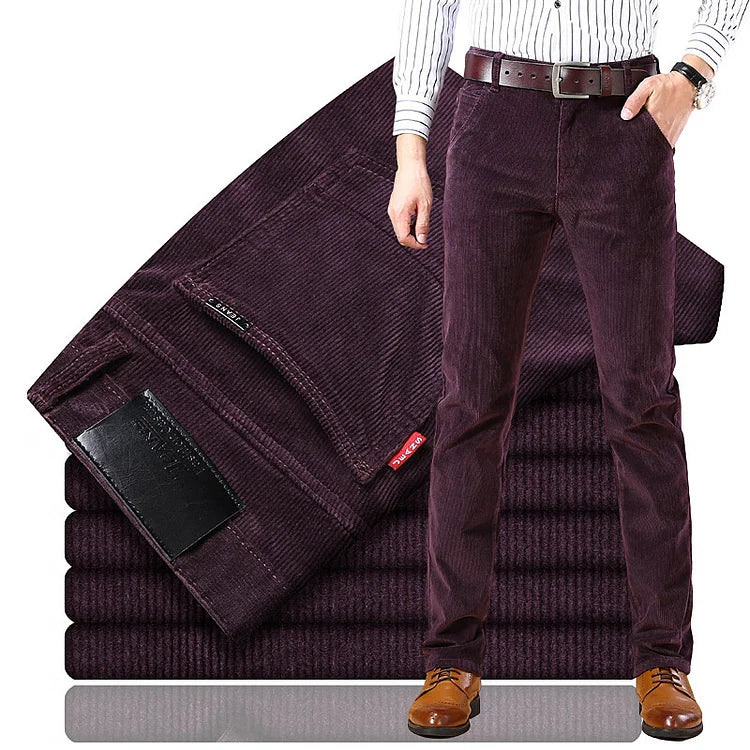 🔥50% de descuento en Black Friday💥Pantalón de pana de ajuste clásico para hombres