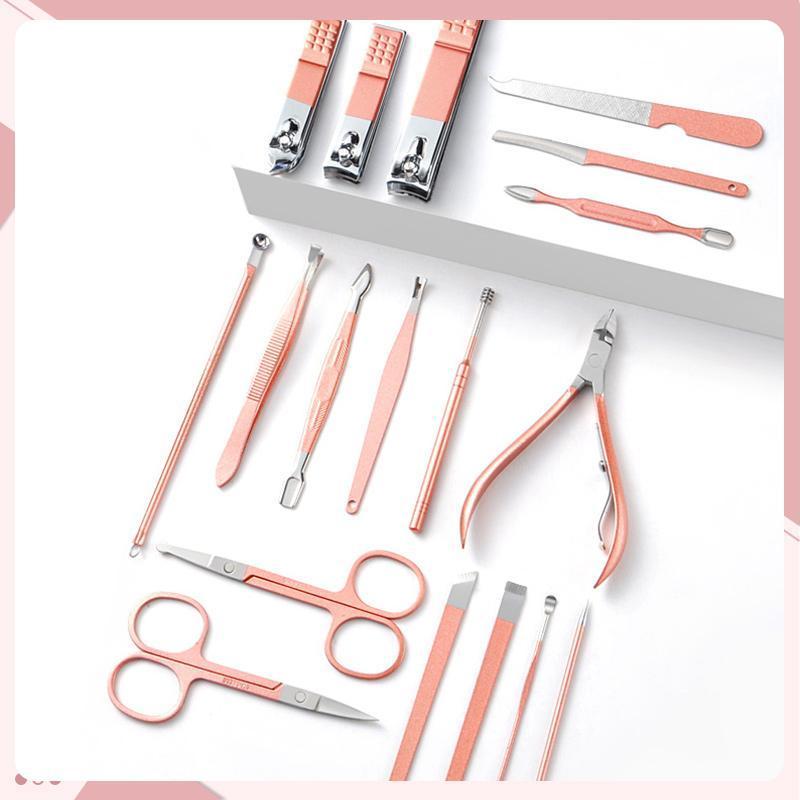 Regalo Perfecto-Set De Cuidado De Uñas De 16 Piezas (Diez Colores)