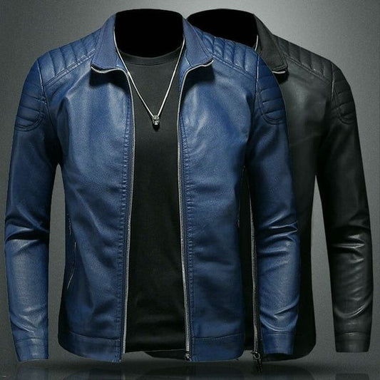 Chaqueta clásica de cuero