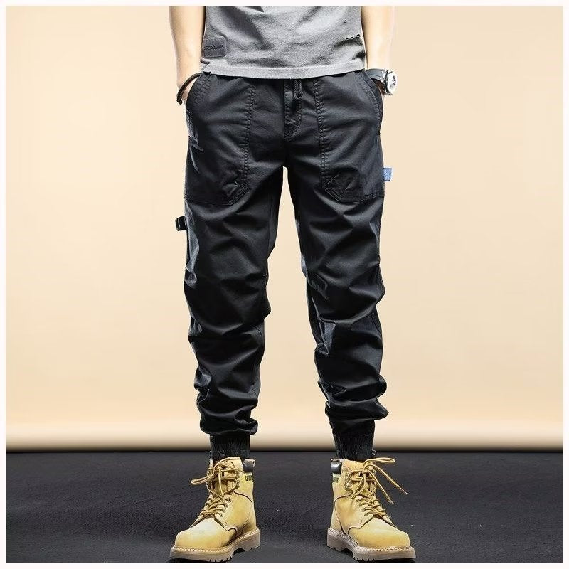 PANTALONES CICLISMO SLIM FIT DESGASTADOS PARA HOMBRE PRIMAVERA