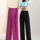 Pantalones Sueltos Casuales de Longitud Completa para Mujer