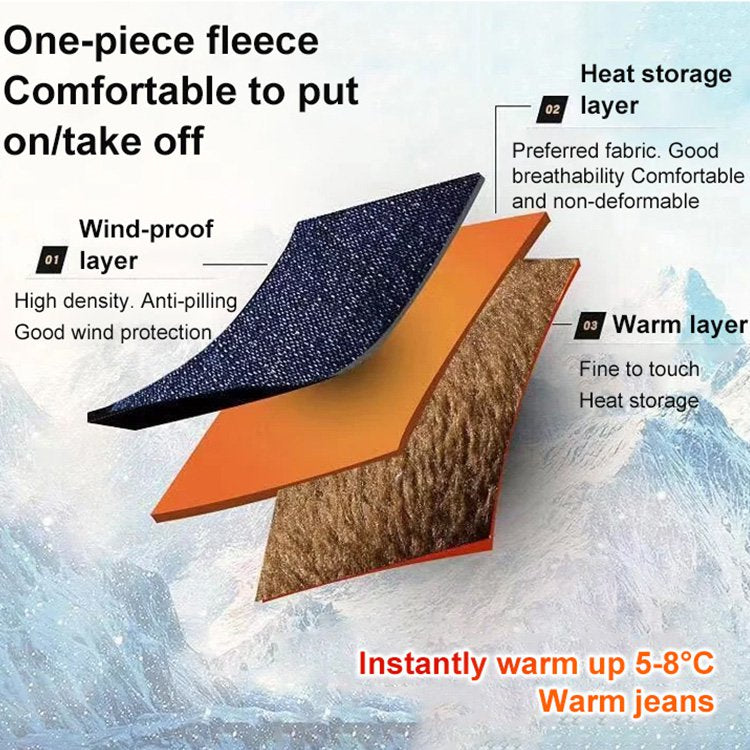 Pantalones rectos vaqueros elásticos para hombre