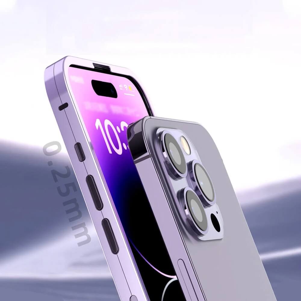 Para iPhone 13/14, aleación de titanio, estuche para teléfono con globo de doble cara con todo incluido