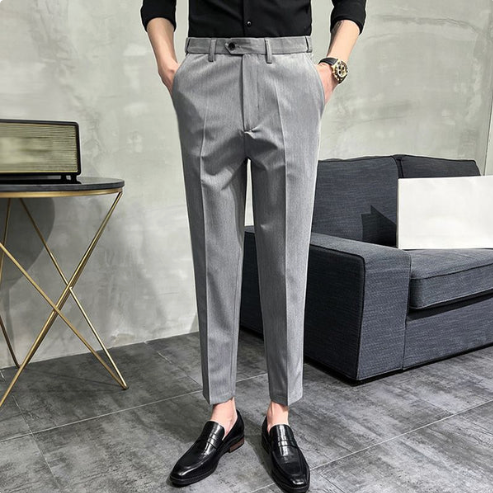 Pantalones rectos elásticos para hombre (compre 2 envío gratis)