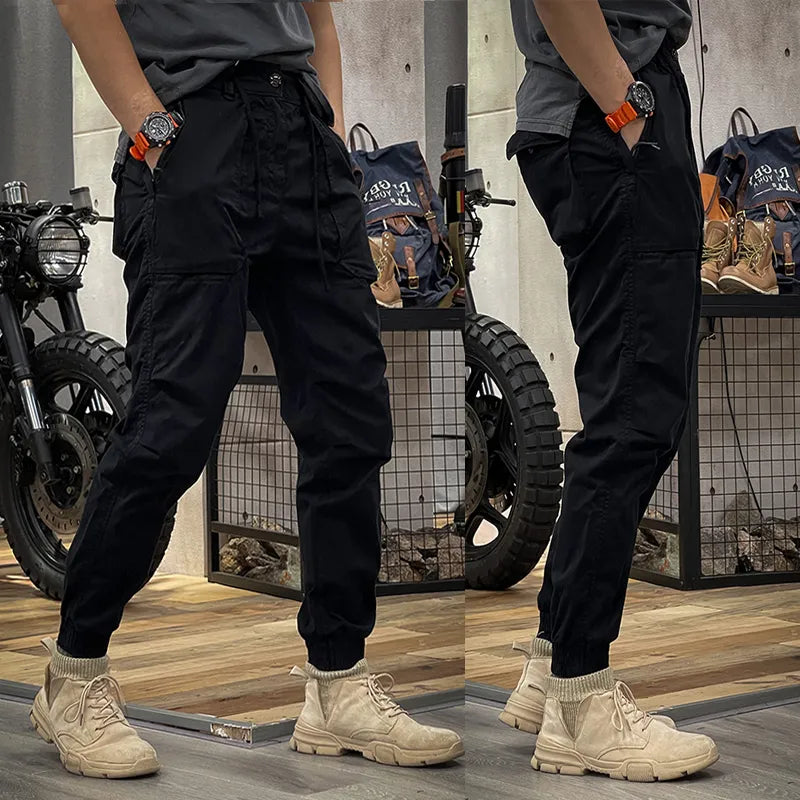 PANTALONES CICLISMO SLIM FIT DESGASTADOS PARA HOMBRE PRIMAVERA