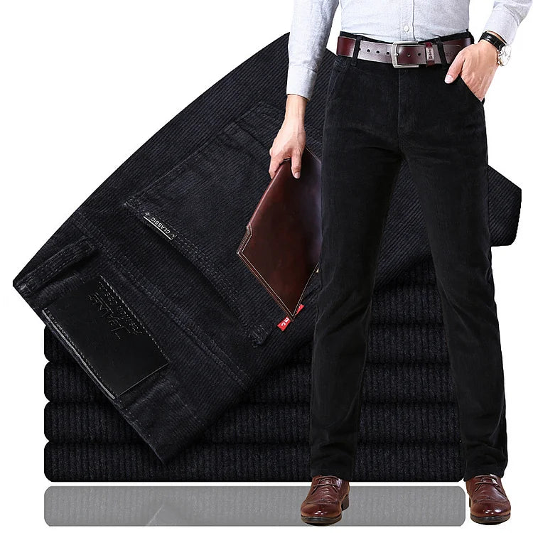 🔥50% de descuento en Black Friday💥Pantalón de pana de ajuste clásico para hombres