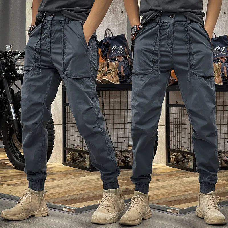 PANTALONES CICLISMO SLIM FIT DESGASTADOS PARA HOMBRE PRIMAVERA