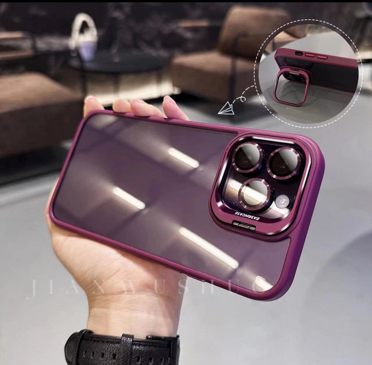 Funda con soporte integrado para iPhone