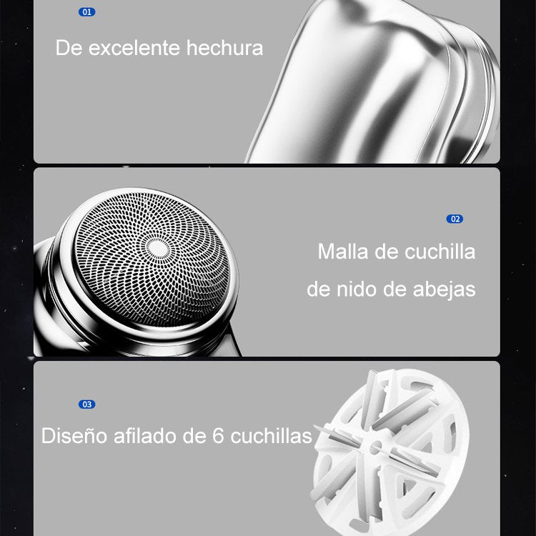 Afeitadora eléctrica portátil resistente al agua