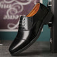 Zapatos de cuero formales de negocios para caballeros para hombres