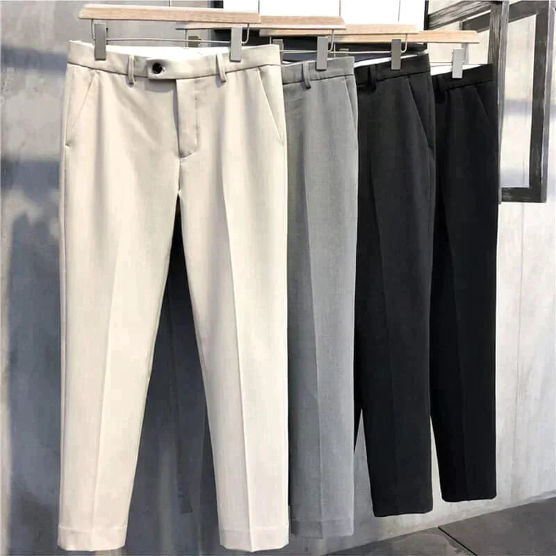 Pantalones rectos elásticos para hombre (compre 2 envío gratis)