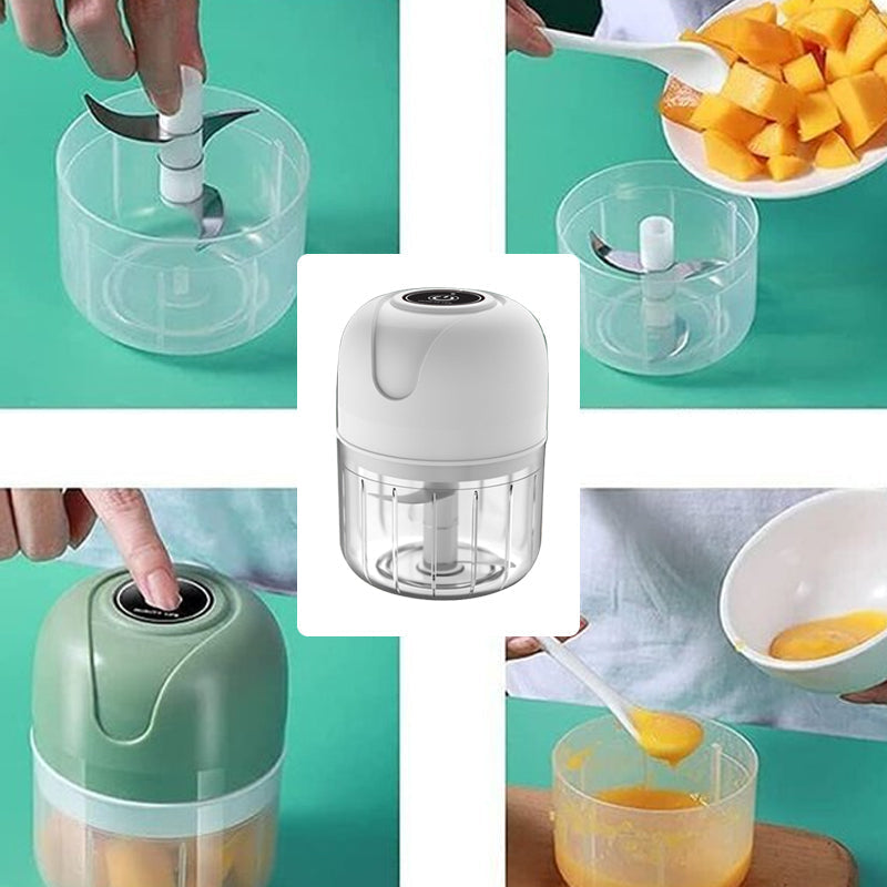 🔥Regalo Para su Cocina🔥Picadora de ajos eléctrica recargable por USB