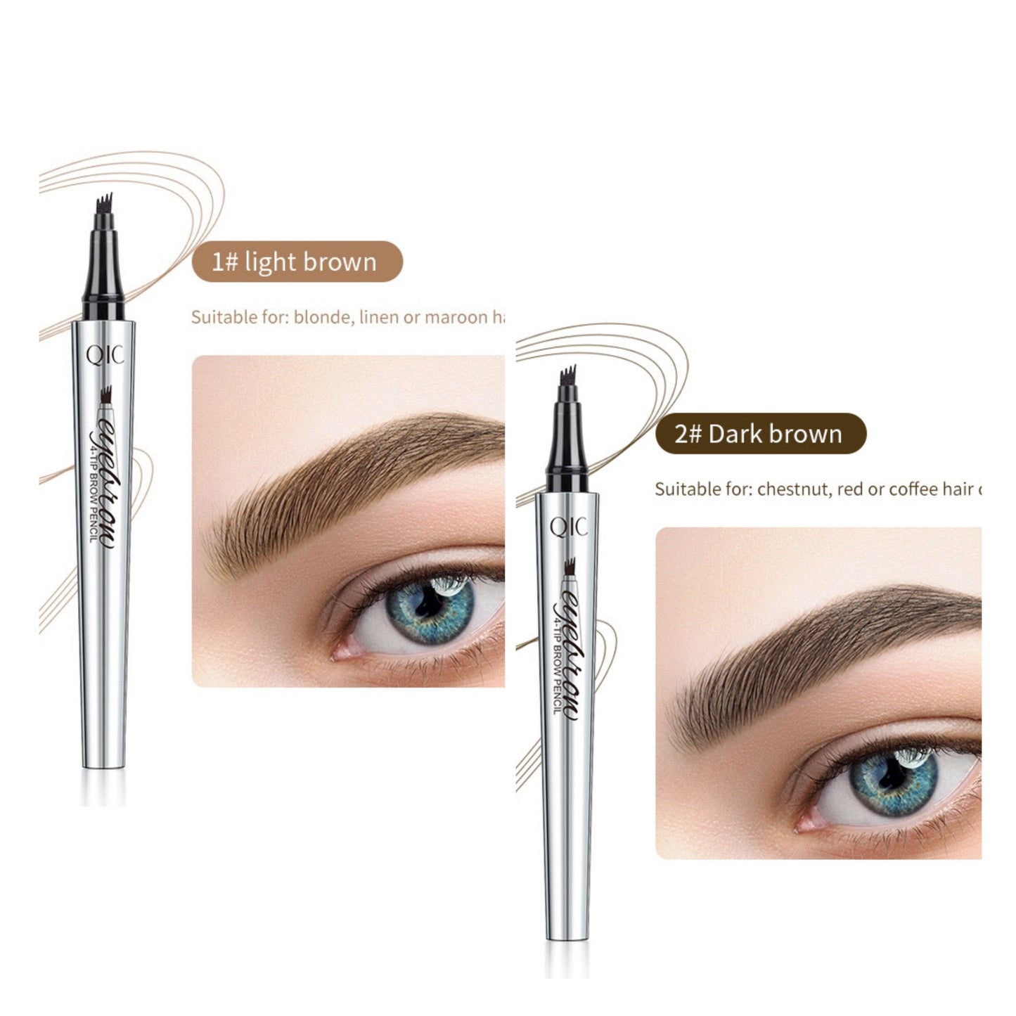 Lápiz de cejas 3D resistente al agua (🔥 compra 1 y llévate 1 gratis)