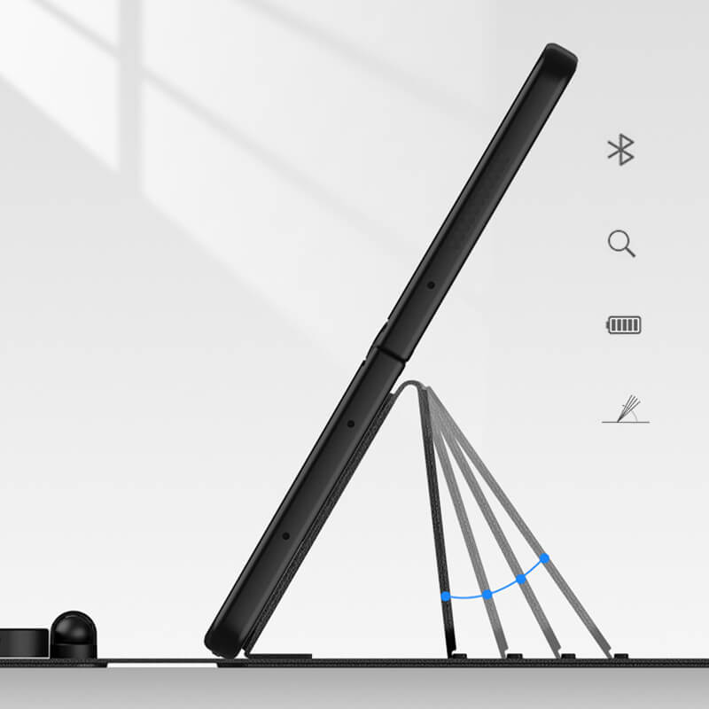 Teclado Inalámbrico de Bluetooth con Funda de Piel