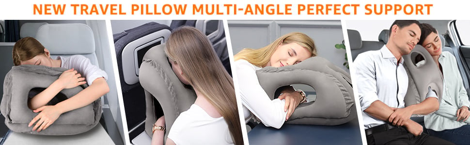 Almohada de viaje hinchable