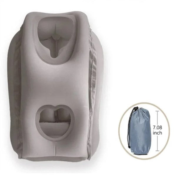 Almohada de viaje hinchable