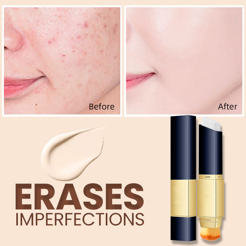 【📦Compra 2 obtén 1 gratis】Stick de base de maquillaje corrector de dos extremos.