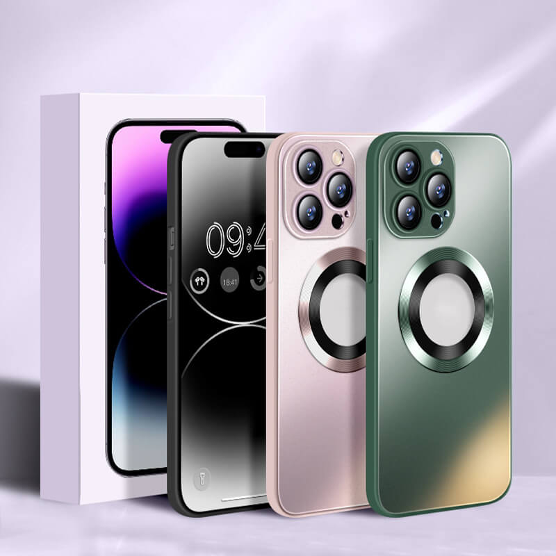 Funda Magnética AG Glass Esmerilado Para iPhone 14 13