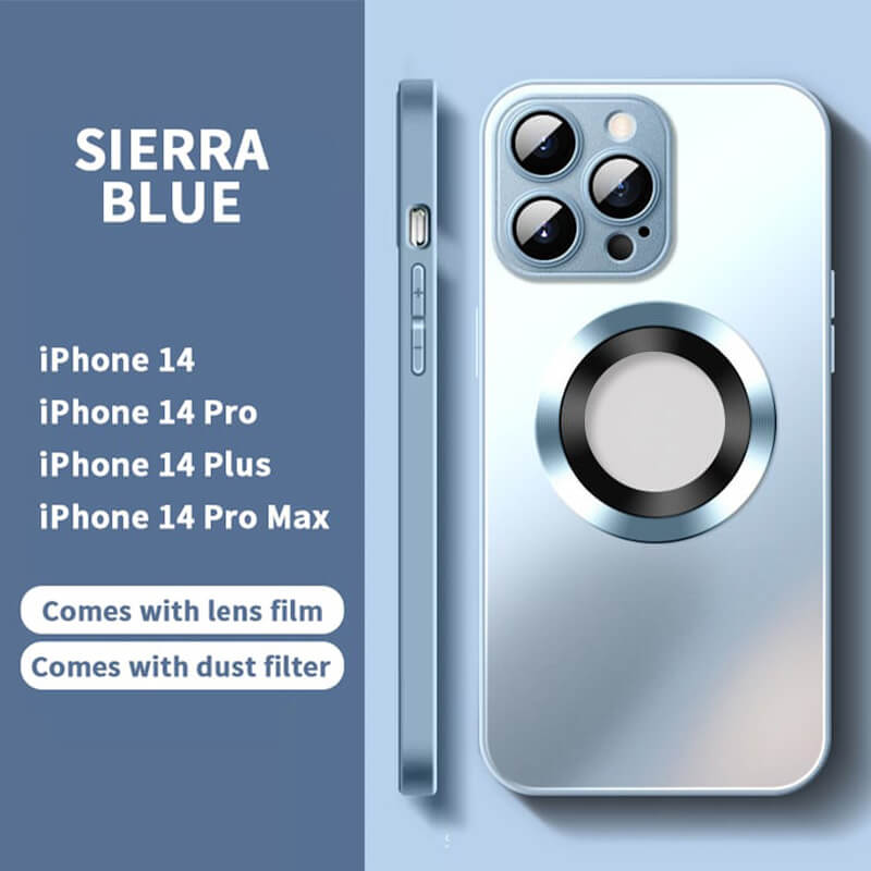 Funda Magnética AG Glass Esmerilado Para iPhone 14 13