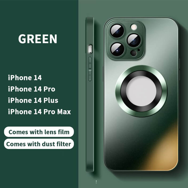 Funda Magnética AG Glass Esmerilado Para iPhone 14 13