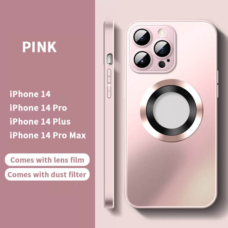 Funda Magnética AG Glass Esmerilado Para iPhone 14 13