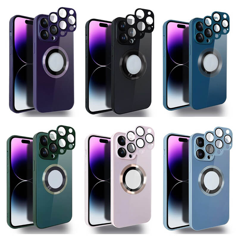 Funda Magnética AG Glass Esmerilado Para iPhone 14 13