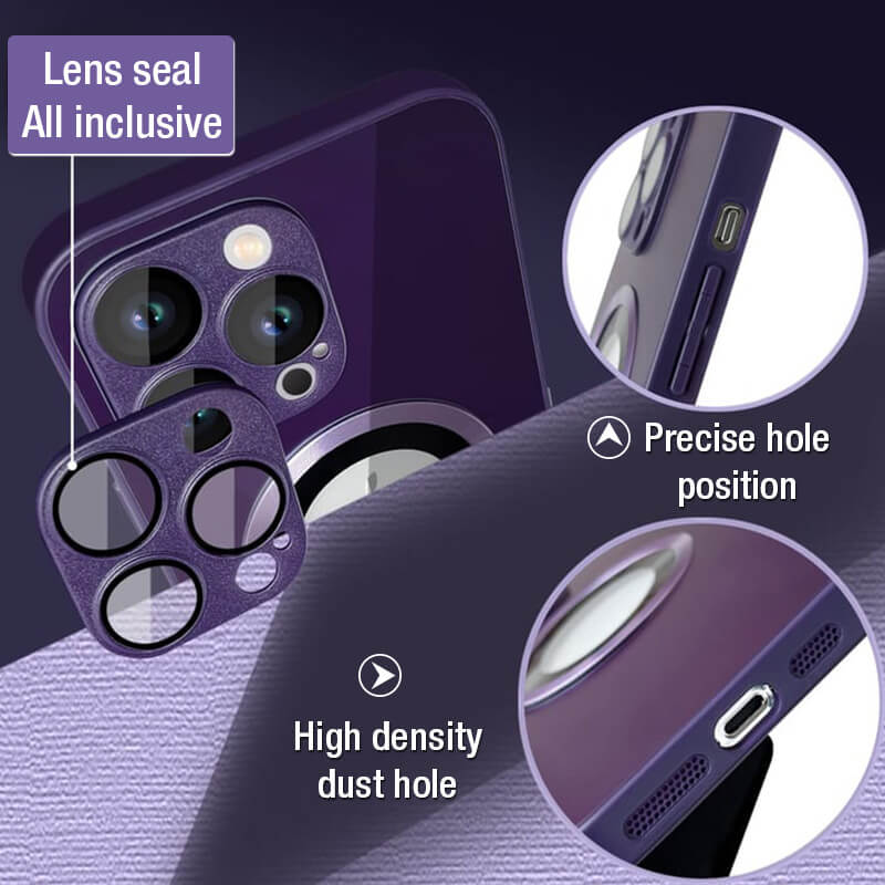 Funda Magnética AG Glass Esmerilado Para iPhone 14 13