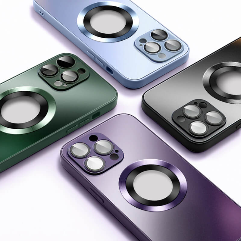 Funda Magnética AG Glass Esmerilado Para iPhone 14 13